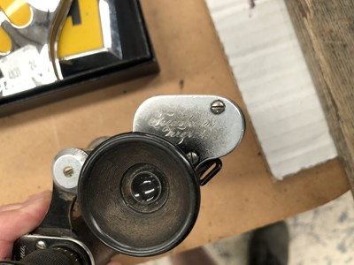 Lot 1018 - Leather cased Zeiss binoculars, opera glasses,...