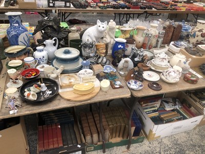 Lot 1025 - Doulton and other character jugs, tea wares,...