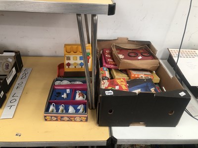 Lot 1095 - A boxed child's tea service, a toy cash till...