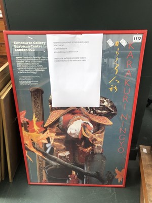 Lot 1112 - A Barbican poster for antique Japanese toy...