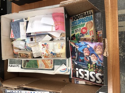 Lot 1115 - Football ephemera, model railway magazines,...