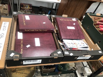 Lot 1121 - First day covers in albums and loose