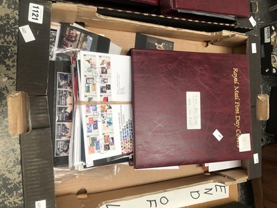 Lot 1121 - First day covers in albums and loose