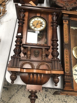 Lot 1141 - A mahogany cased Vienna regulator