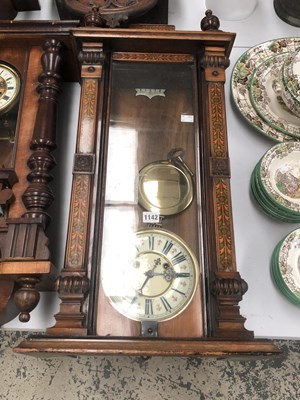 Lot 1142 - A mahogany cased Vienna regulator, the glazed...