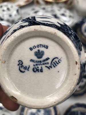 Lot 1147 - A blue and white service Hong Kong decorated...