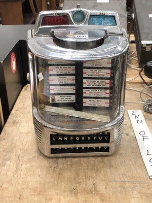 Lot 1031 - A table-top juke box selector 'Wurlitzer 200...