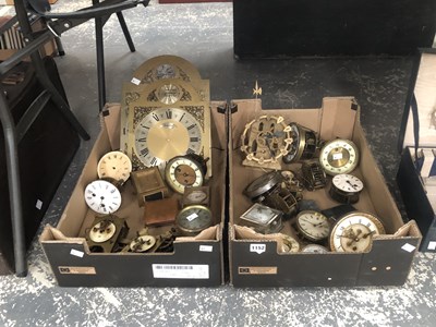 Lot 1152 - Clocks and clock parts