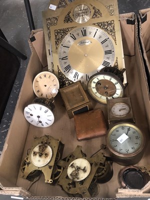 Lot 1152 - Clocks and clock parts