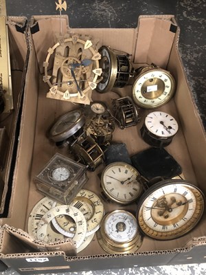 Lot 1152 - Clocks and clock parts