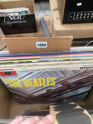 Lot 1050 - The Beatles - 13 LP records, mostly early...