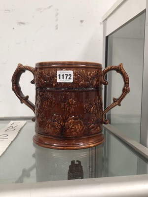 Lot 1172 - A Joseph Thompson Wooden Box treacle glazed...