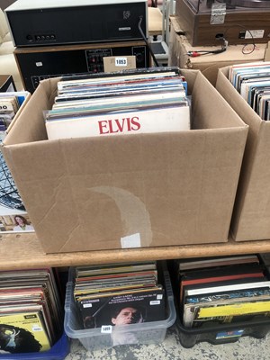 Lot 1053 - Rock / Pop approx 50 LP records; Elvis, Cliff,...