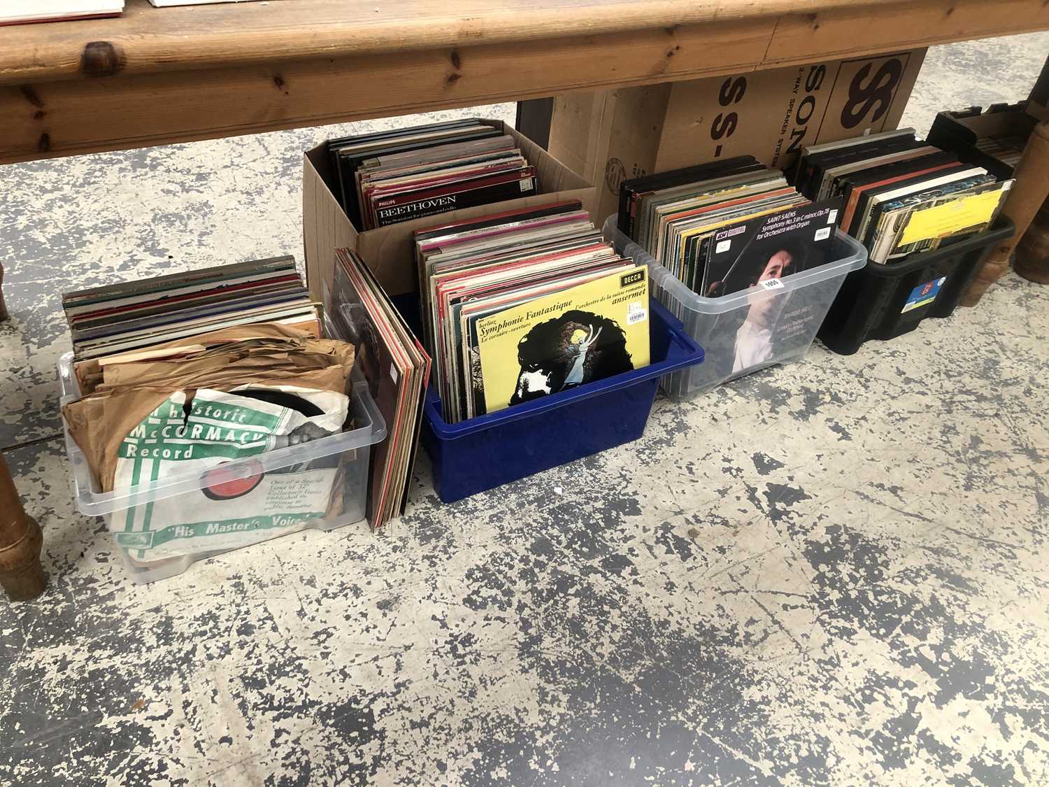 Lot 1055 - A large collection of classical LP records...