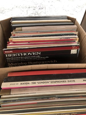 Lot 1055 - A large collection of classical LP records...