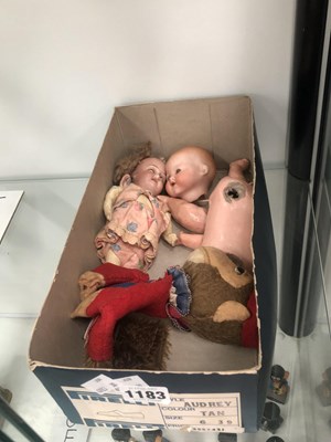 Lot 1183 - A French monkey glove puppet, an Armand...