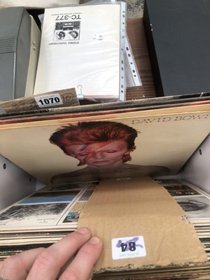 Lot 1070 - David Bowie / Peter Gabriel - 4 LP records;...