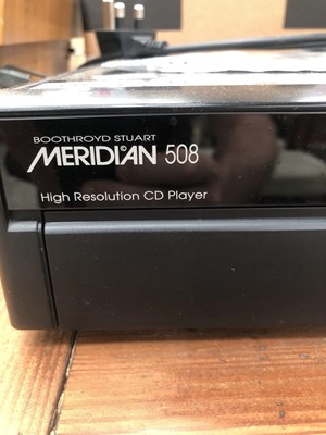 Lot 1075 - A Meridian 508 24 bit CD player with manual in...