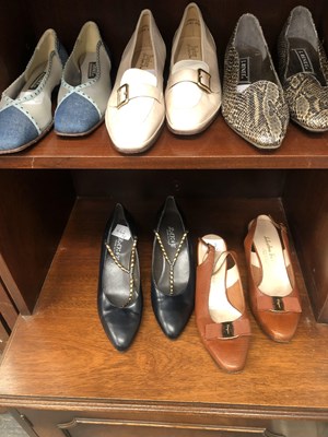 Lot 642 - Ladies Shoes. Five pairs of heels. Two pairs...
