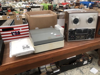 Lot 1077 - 2 Reel to reel tape recorders; A Sony TC-377...