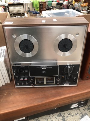 Lot 1077 - 2 Reel to reel tape recorders; A Sony TC-377...