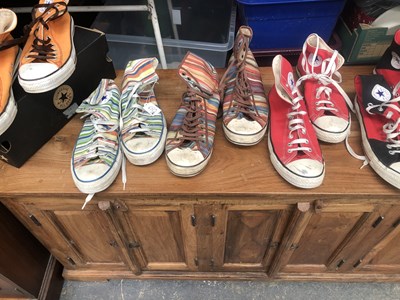Lot 650 - Four pairs of men's Converse All Stars Chuck...