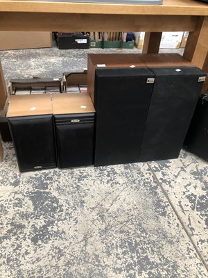 Lot 1084a - A pair of Leak 3030 speakers with a pair of...