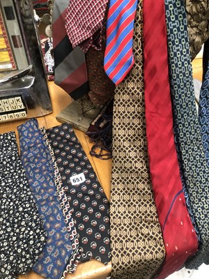 Lot 651 - Selection of gent's vintage Ties to include,...