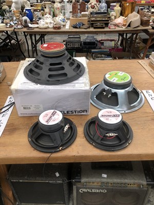 Lot 1085a - 4 speakers, unhoused; Ashdown 12" 120W, Fender...