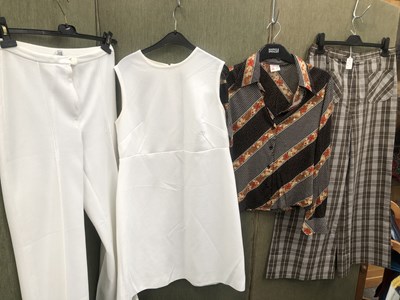 Lot 655 - Ladies clothes. A St Michael white Crimplene...