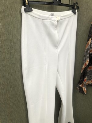 Lot 655 - Ladies clothes. A St Michael white Crimplene...