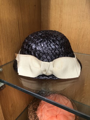 Lot 662 - Ladies hats and bags. A collection of vintage...