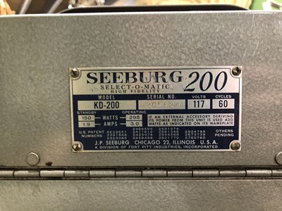 Lot 1 - A Seeburg Select-o-matic 200 juke box