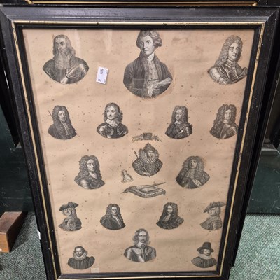 Lot 19 - A pair of framed 17th/18th century portrait...