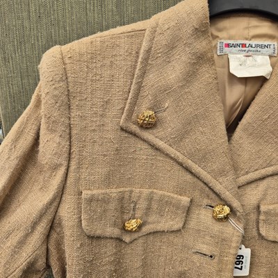 Lot 667 - Ladies clothing. Vintage Saint Laurent Paris....
