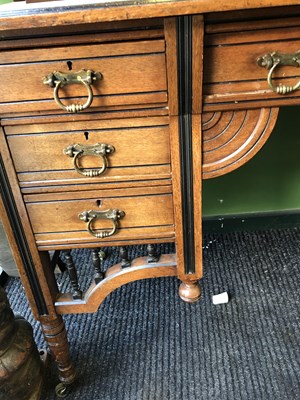 Lot 59 - A late Victorian mahogany mirror backed...