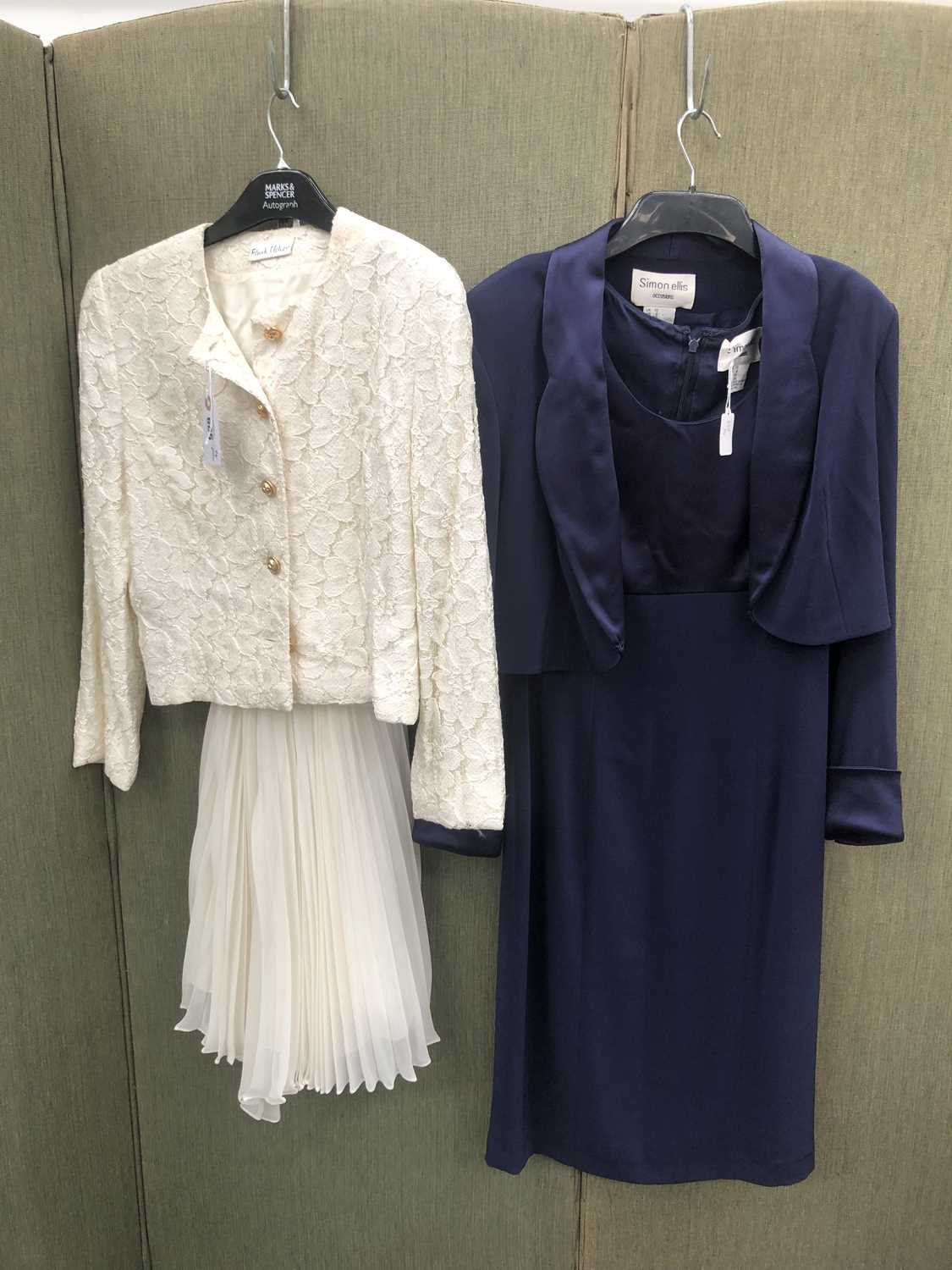 Lot 685 - Ladies clothing. Vintage Frank Usher cream...