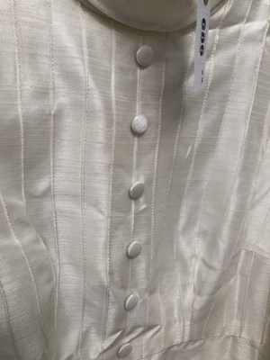 Lot 686 - Ladies clothing. A vintage wedding dress and a...