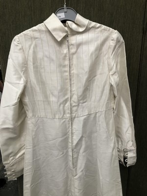 Lot 686 - Ladies clothing. A vintage wedding dress and a...