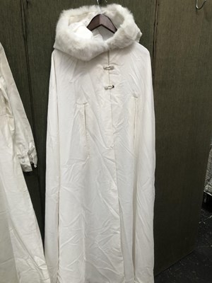 Lot 686 - Ladies clothing. A vintage wedding dress and a...