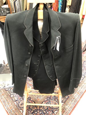 Lot 687 - Gents clothing. A vintage three-piece suite...