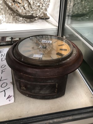 Lot 1222 - A mahogany cased wall timepiece