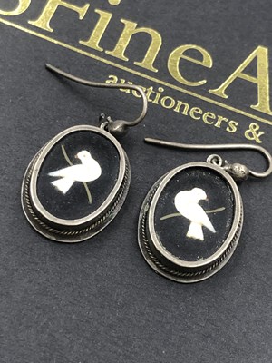 Lot 531 - Pietra Dura. A pair of Italian antique oval...