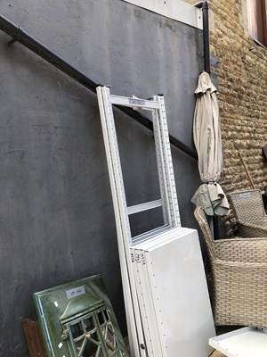 Lot 1313 - Two bays of steel shelving