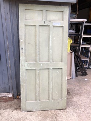 Lot 1340 - An antique panel door.