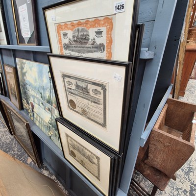 Lot 1426 - A collection of Vintage Stock share...