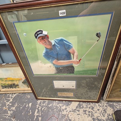 Lot 1432 - A presentation photograph of Colin Montgomery.