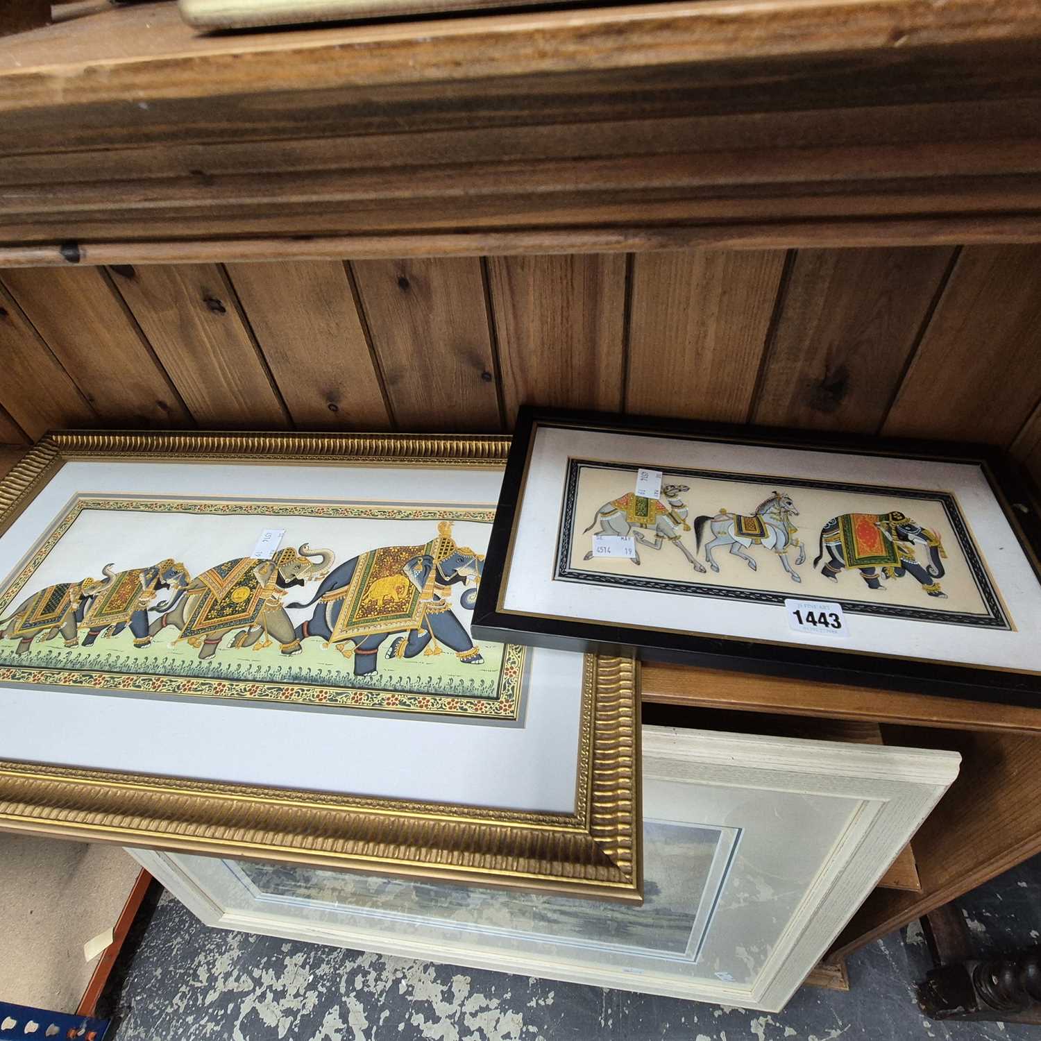 Lot 1443 - Two eastern paintings.