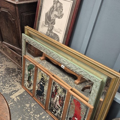 Lot 1452 - A collection of vintage and other mirrors.