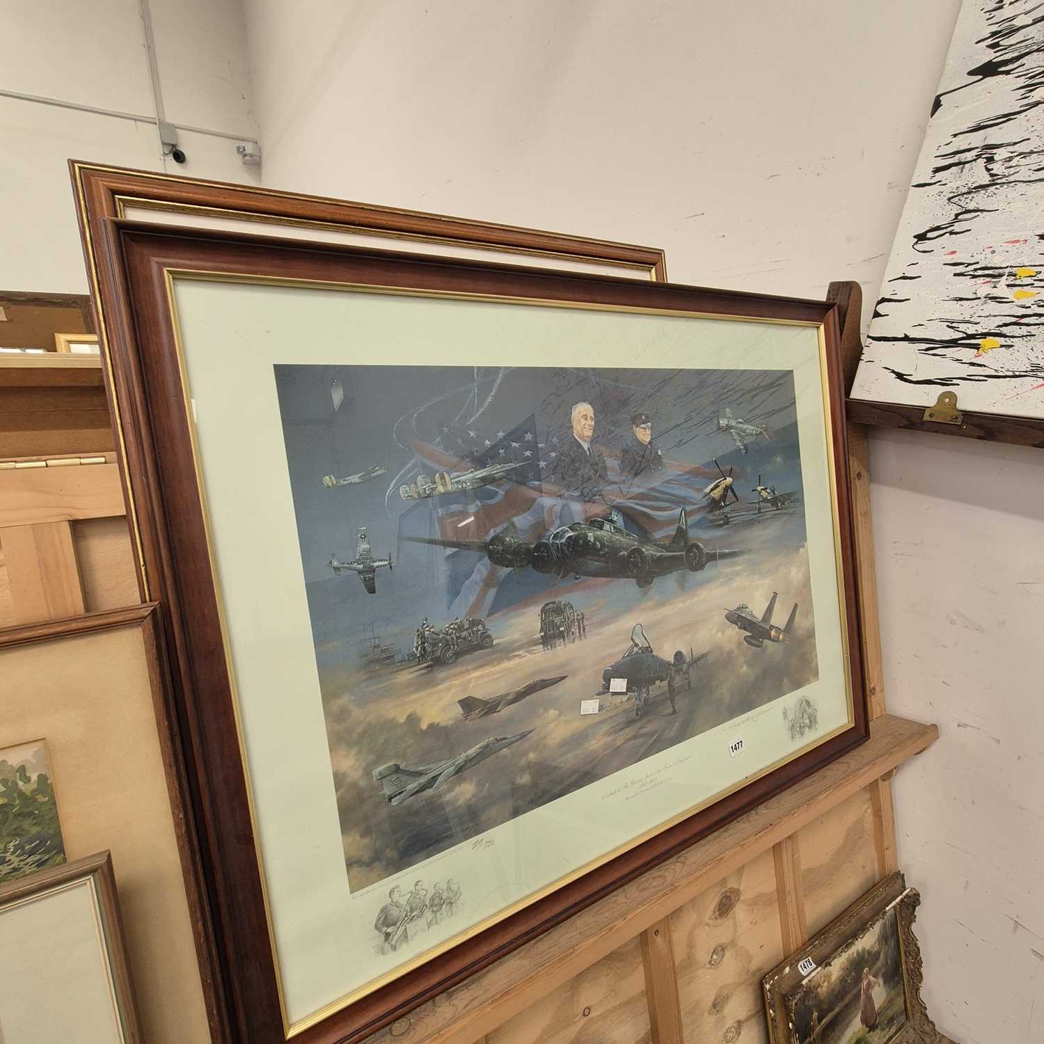 Lot 1477 - Two large aircraft prints.